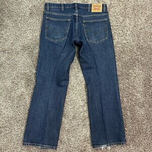 Levi's 517 Bootcut Jeans Men's 38x30 Blue Denim Faded Distressed